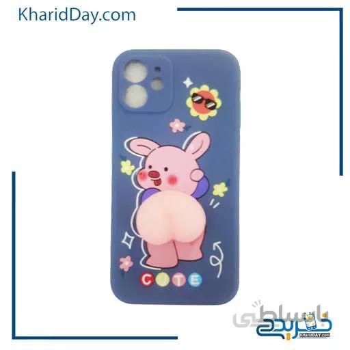قاب هلویی گوشی iPhone 12 طرح خوک کد IP200382