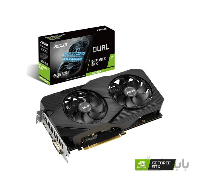 کارت گرافیک ایسوس GeForce GTX 1660 SUPER EVO ظرفیت 6 گیگابایت