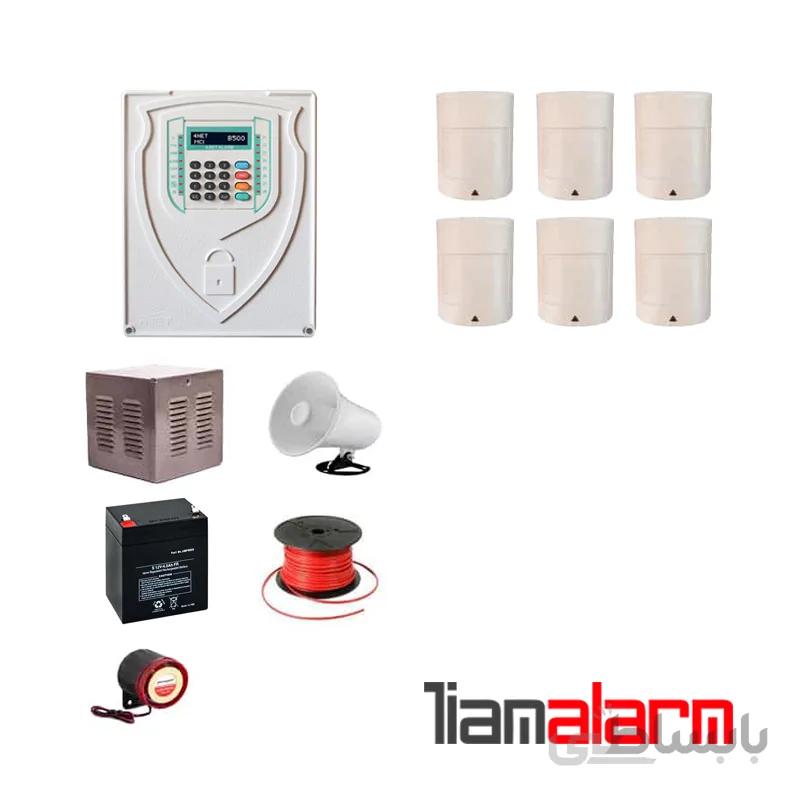 پکیج دزدگیر اماکن با سیم مدل فورنت سیم کارتی و تلفنی B500PR6