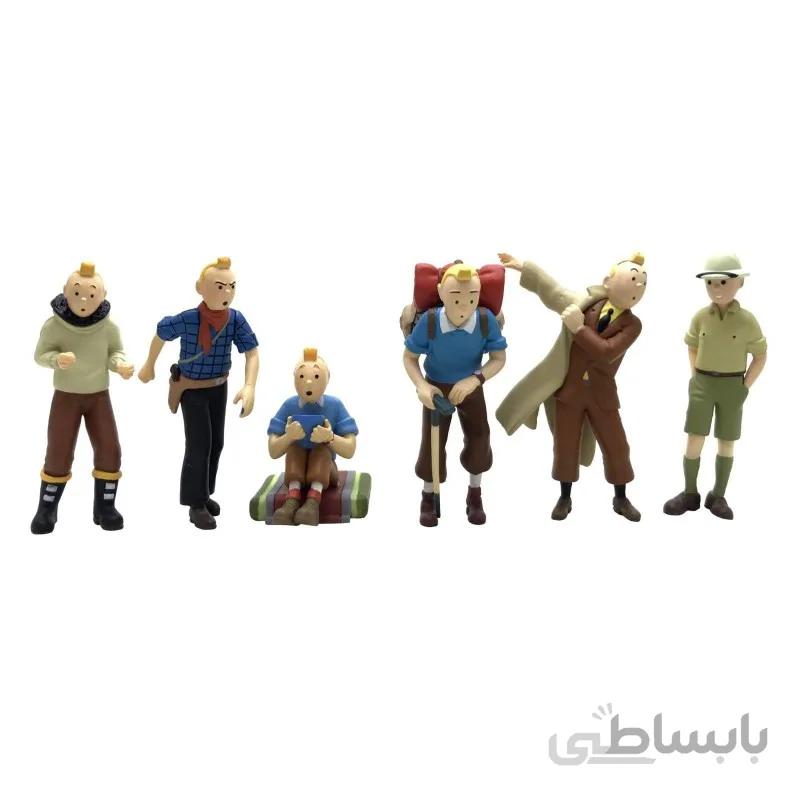 فیگور اورجینال تن تن مجموعه 6 عددی کد 1302