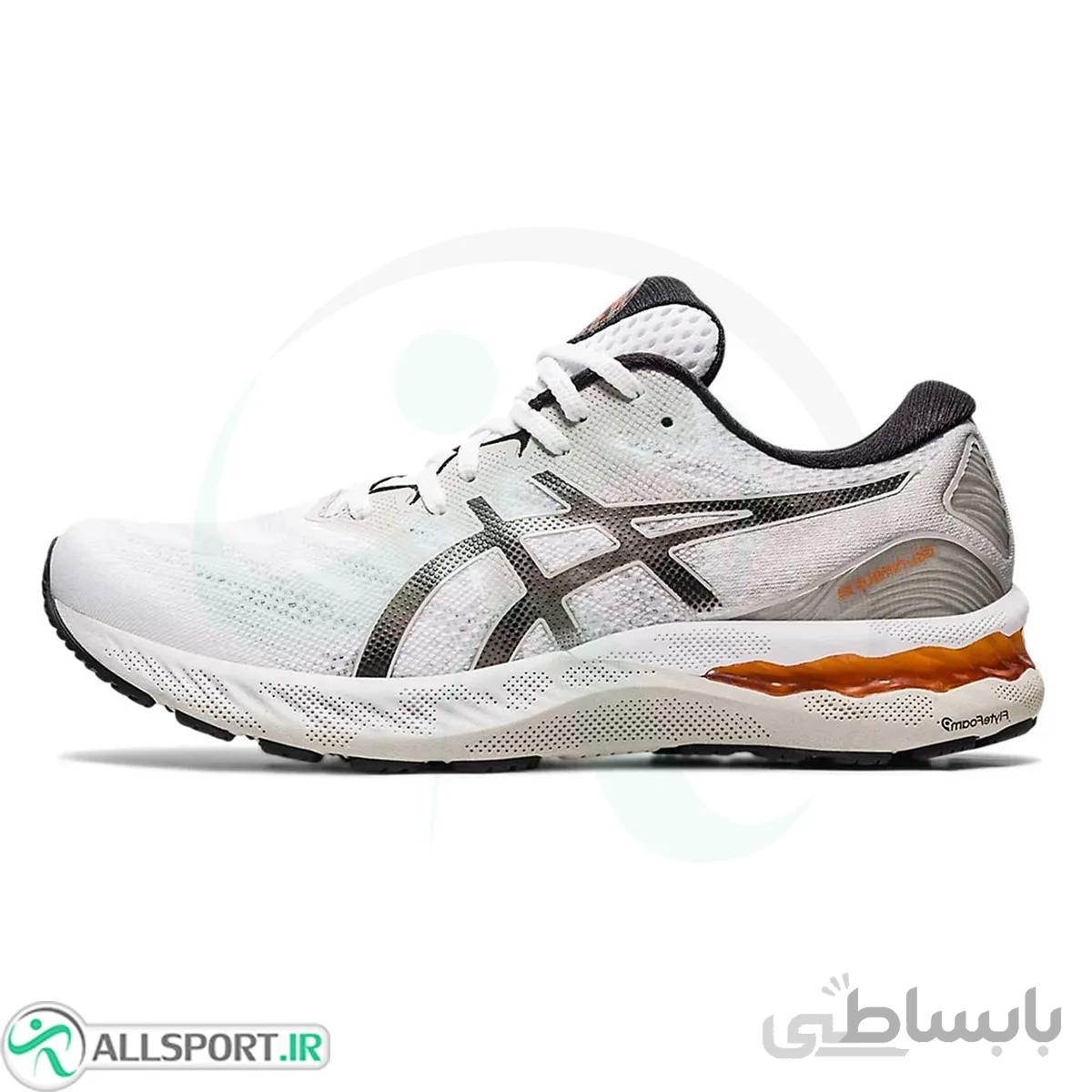 کتانی رانینگ مردانه آسیکس طرح اصلی Asics Gel Nimbus 23 White