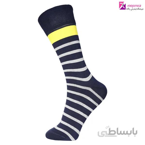 جوراب مردانه mrjoorab طرح راه راه کد R215190