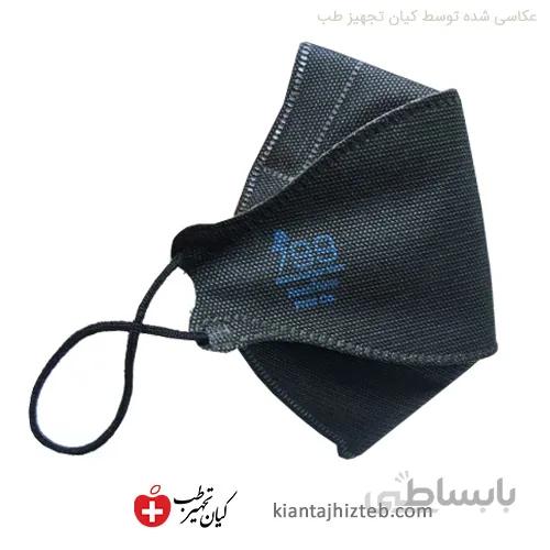 ماسک سه بعدی رسپی نانو N99 مشکی جعبه 25 عددی
