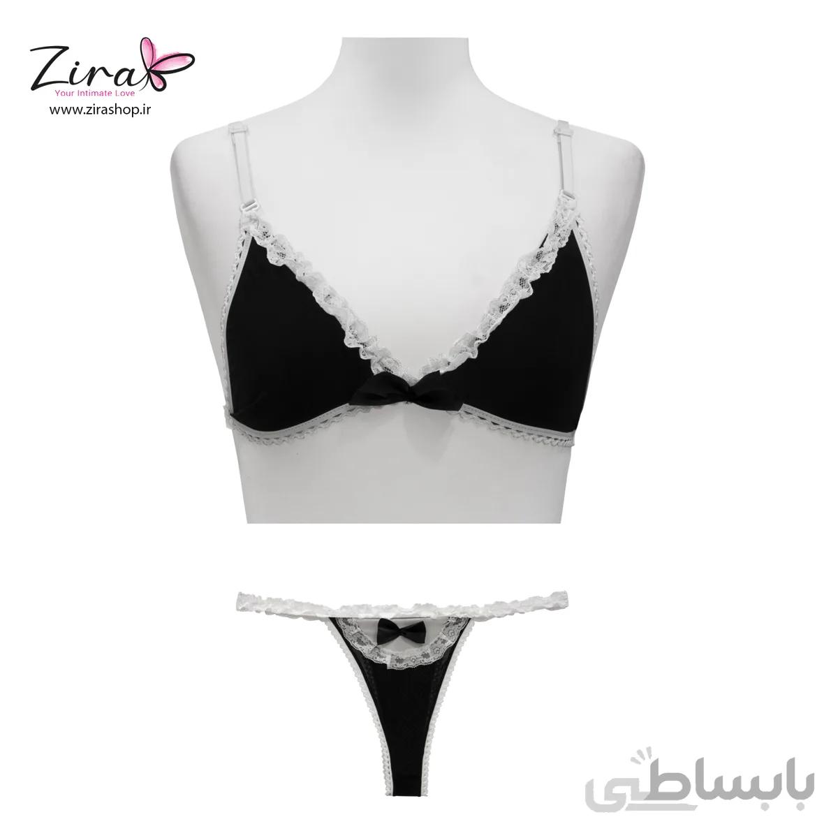 ست لباس خواب با شورت لامبادا فانتزی خدمتکار 5075