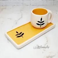 ست چایخوری یک نفره دستساز خردلی