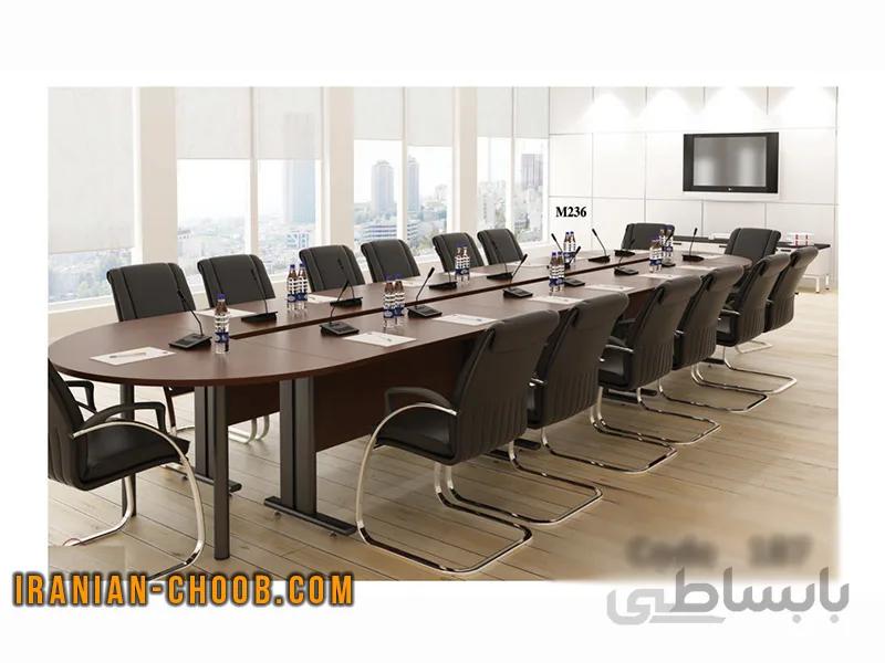 میز کنفرانس ساتینا - ایرانیان چوب