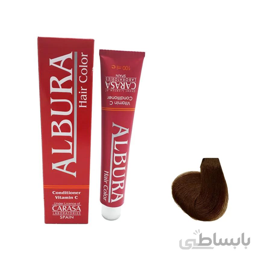 رنگ موی البورا سری زیتونی قهوه ای زیتونی تیره شماره M2 3.2 حجم 100 میلی لیتر