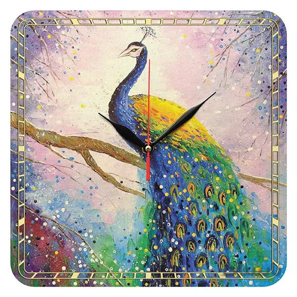 ساعت دیواری مدل 1061 طرح طاووس