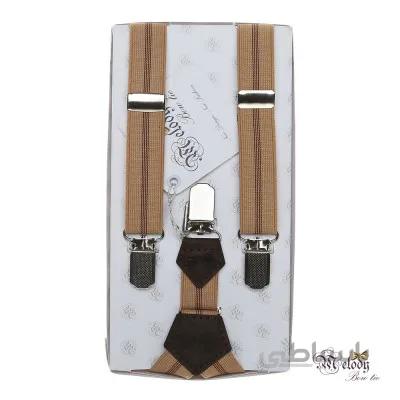 ساسبند بچگانه کش 2 سانت (کرم خط دار)