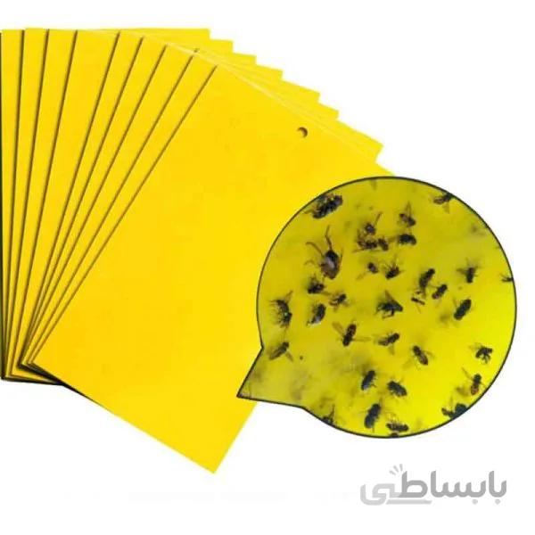 کارت زرد جذب کننده حشرات / چسب حشره کش بیولوژیک