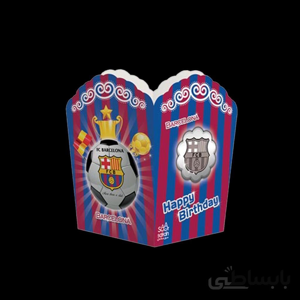 جعبه پاپ کرن تم تولد بارسلونا