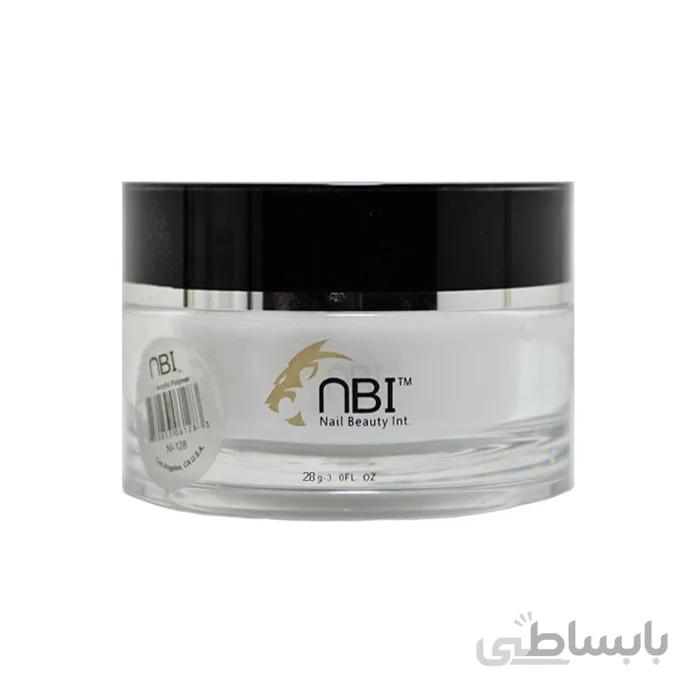 پودر کاشت ناخن سفید گچی ان بی آی NBI حجم ۲۸ گرم
