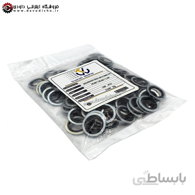 واشر اورینگ دار تیراژه (tirazhe washer) سایز ۱۸ بسته ۱۰۰ عددی