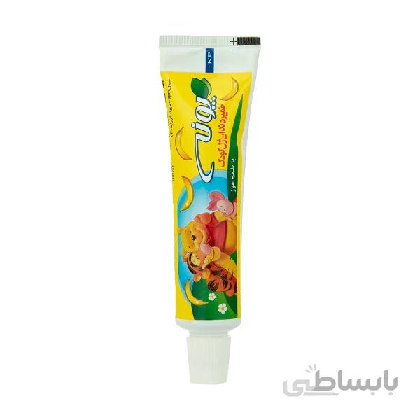 خمیر دندان کودک پونه مدل موزی حجم 50 میلی لیتر