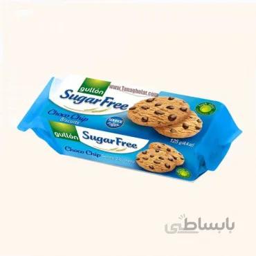 کوکی با تکه های شکلات بدون قند 125 گرم گولون