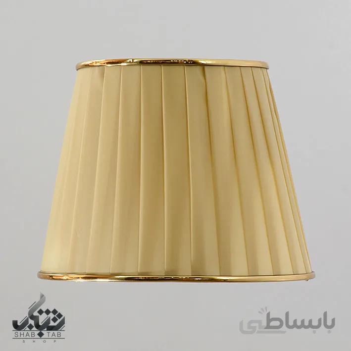 شید آباژور مدل پلیسه سایز 21 کرم – سرپیچ E27