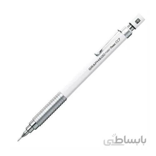 اتود 0.7mm بدنه سفيد Pentel PG607 Graph 600