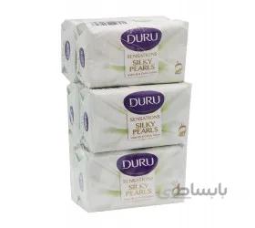 صابون دورو مدل Silky pearls مقدار 90 گرم بسته 6 عددی