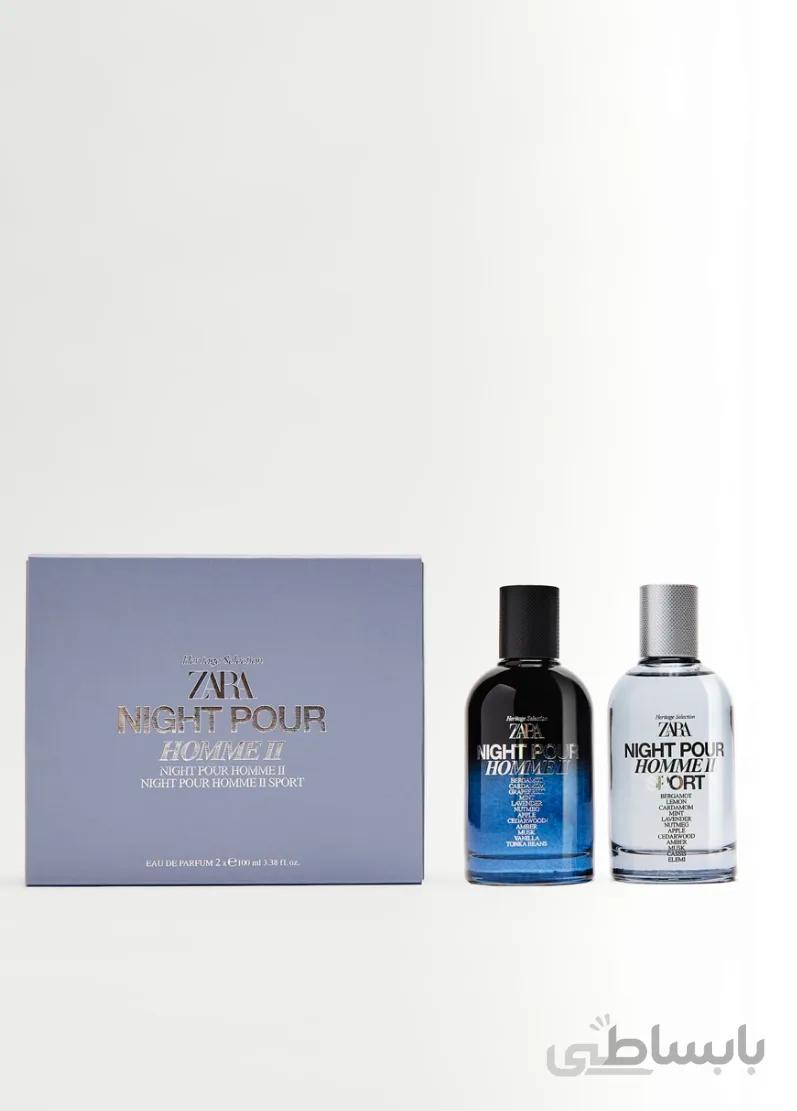 عطر مردانه زارا پک دوقلوی نایت پورهوم ۲ و نایت پورهوم اسپرت NIGHT POUR HOMME || + NIGHT || SPORT