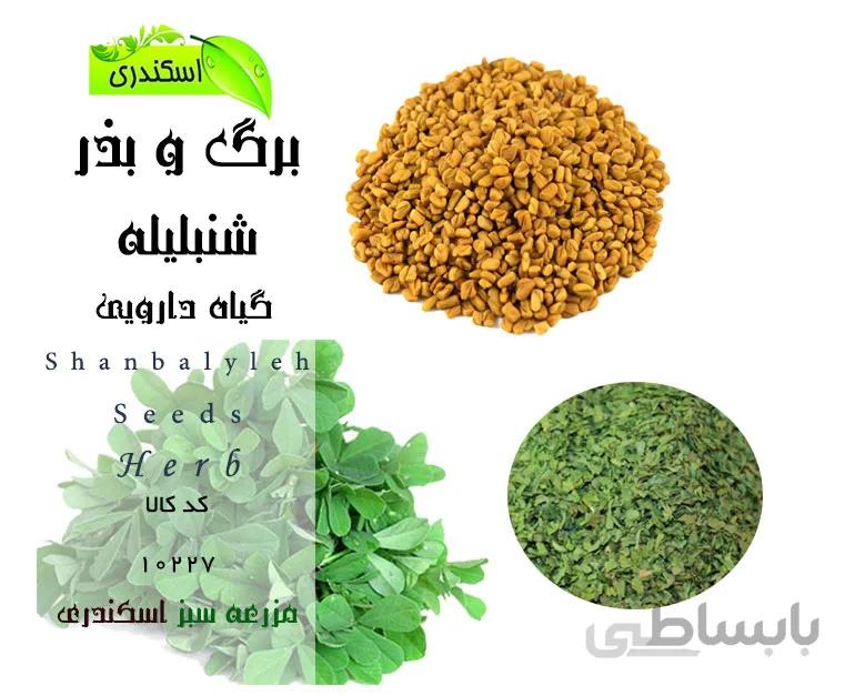 برگ و بذر شنبلیله
