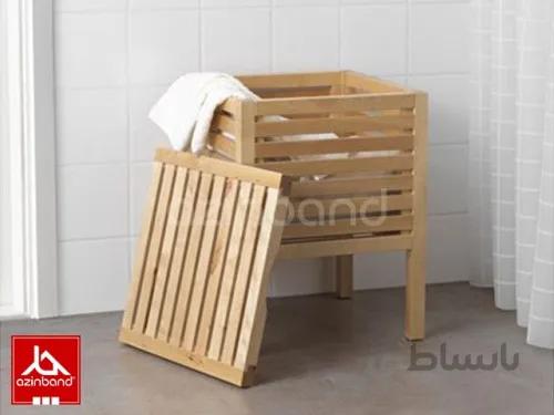 سبد لباس چوبی ا با چوب درختان میوه یا جنگلی