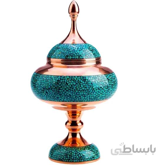 شکلات خوری فیروزه کوب ارتفاع 14 سانتی متر کد SkF-10