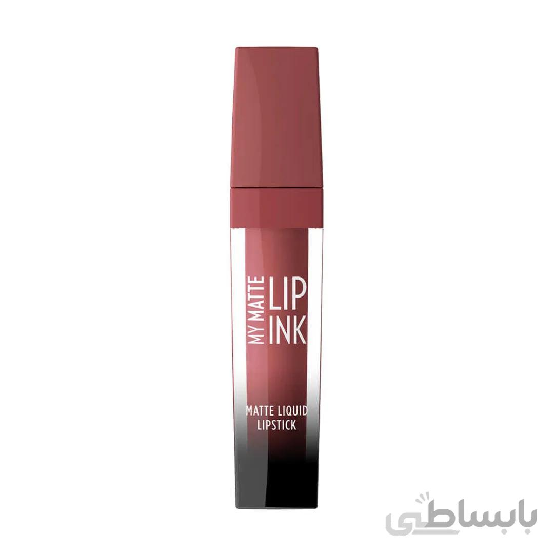 رژ لب مایع مات گلدن رز مدل My Matte Lip Ink شماره 10 ا Golden Rose My Matte Lip Ink Liquid Lipstick No. 10