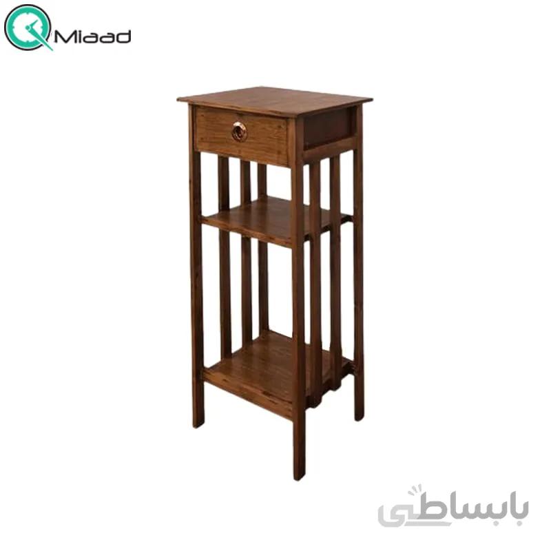 میز تلفن کشودار مدل 4023 قهوه ای