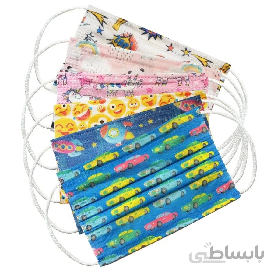 ماسک ۳ لایه کودک ۵عددی