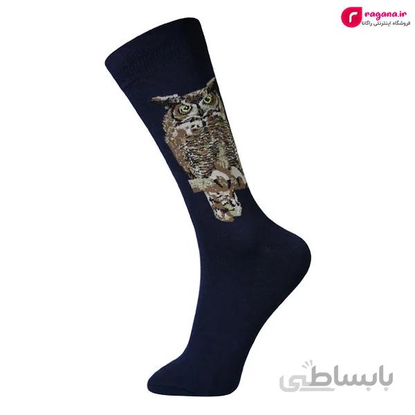 جوراب مردانه ساق بلند MOXIAO طرح جغد کد R215285