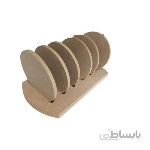 بیس خام لیوان و زیر لیوانی 6تایی