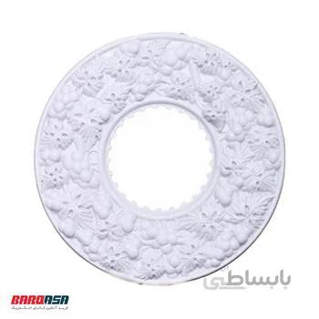 قاب هالوژن طرح دار سفید کد 211