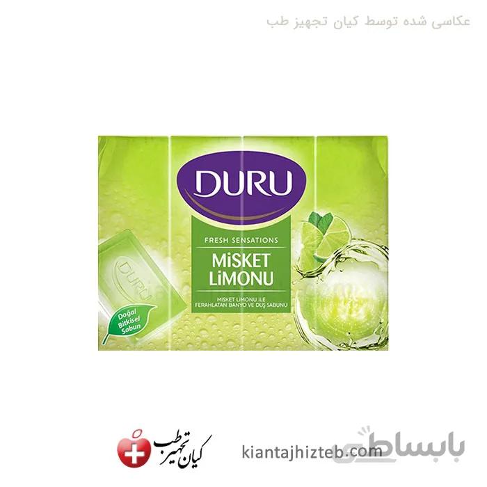 صابون حمام Duru با رایحه لیمو 150 گرم بسته 4 عددی