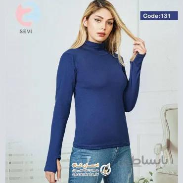 بلوز یقه ایستاده آستین انگشتی
