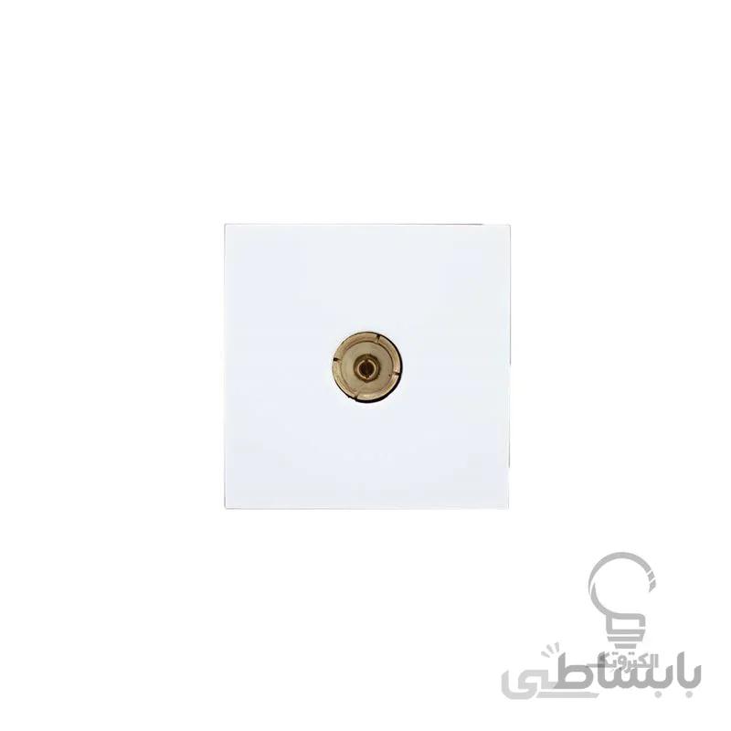 صفحه پریز آنتن مدل آذین سفید پارت الکتریک ا صفحه پریز آنتن مدل آذین سفید کد 6136