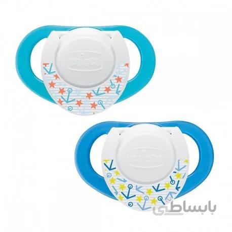 پستانک فیزیو کامپکت چیکو لاتکس مناسب نوزادان از بدو تولد ا Chicco Physio Compact Pacifier Latex 0m