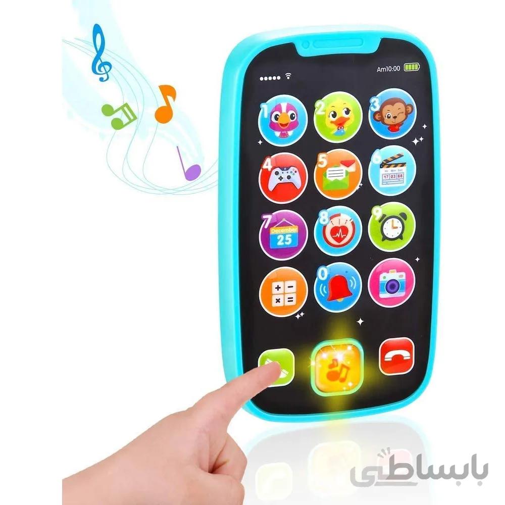 اسباب بازی موبایل لمسی و موزیکال هولی تویز مدل Hola Toys Baby Cell Phone 3127