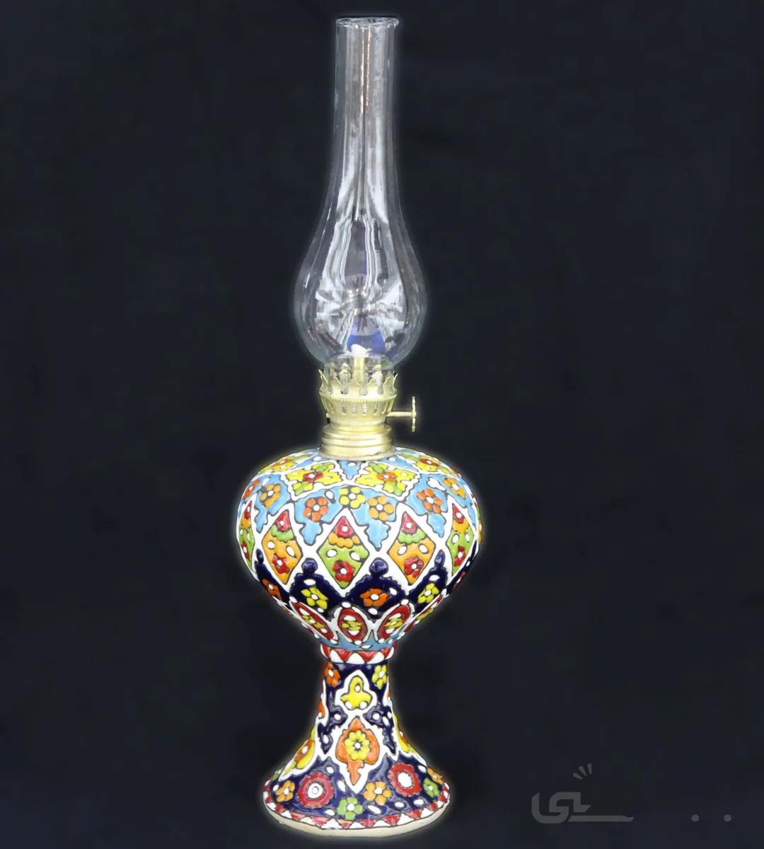 چراغ گرد سوز جنس میناکاری شده