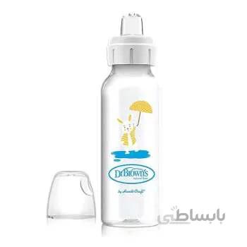 آبخوری طرح خرگوش دکتر براون 250 میل با قابلیت نصب سرشیشه شیرخوری