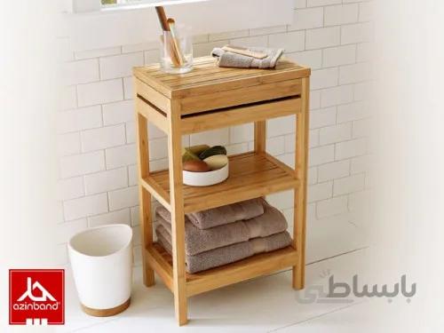 استند چوبی حمام شماره ۱۱ ا ساخته شده با چوب درختان جنگلی