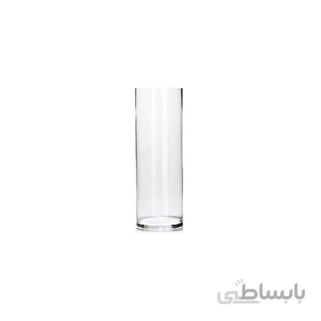 گلدان شیشه ای استوانه ای دهانه 6 - در سایز های مختلف