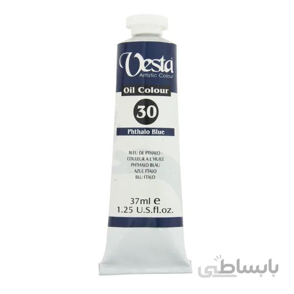 رنگ روغن وستا مدل phthalo blue 30 حجم 37 میلی لیتر