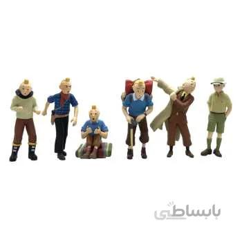فیگور تین تین مدل The Adventures Tintin بسته 6 عددی
