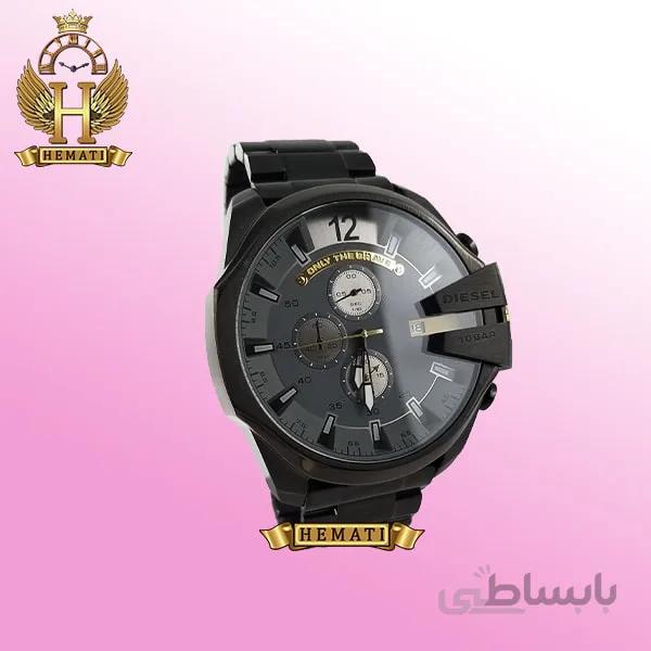 ساعت مردانه دیزل شاخدار مدل DIESEL DZ4466 مشکی (صفحه طوسی)