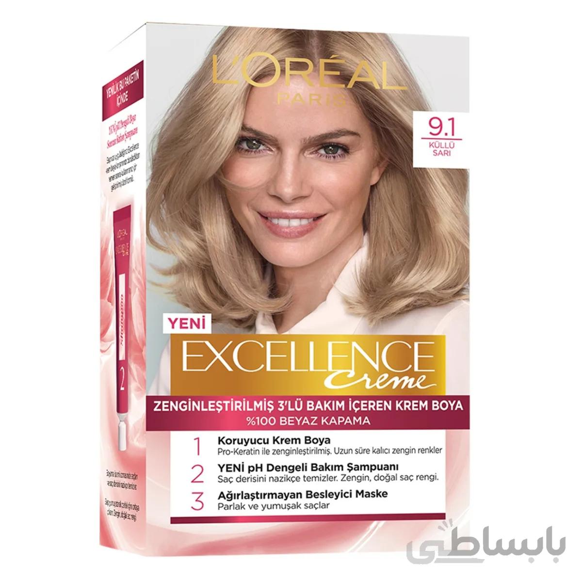 کیت رنگ مو لورآل سری Excellence شماره 9.1