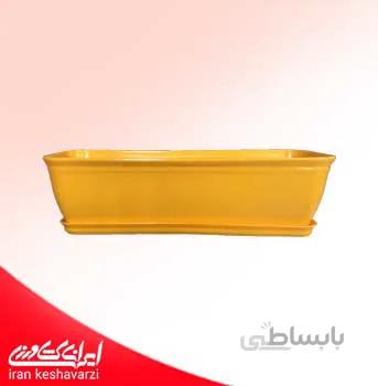 گلدان پلاستیکی مستطیلی کلاسیک سایز متوسط مدل 2040