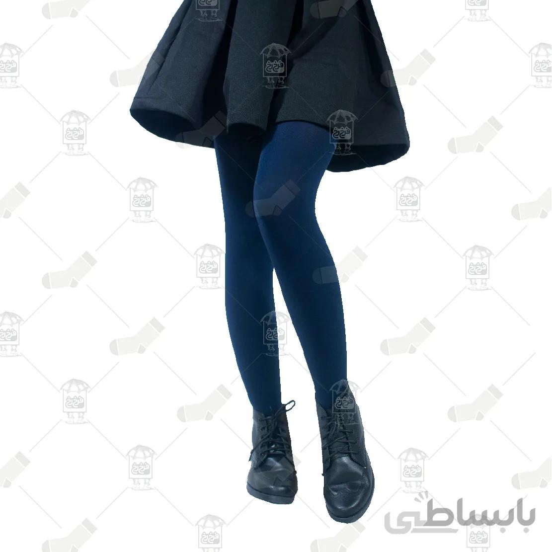جوراب شلواری ضخیم سرمه ای پنتی