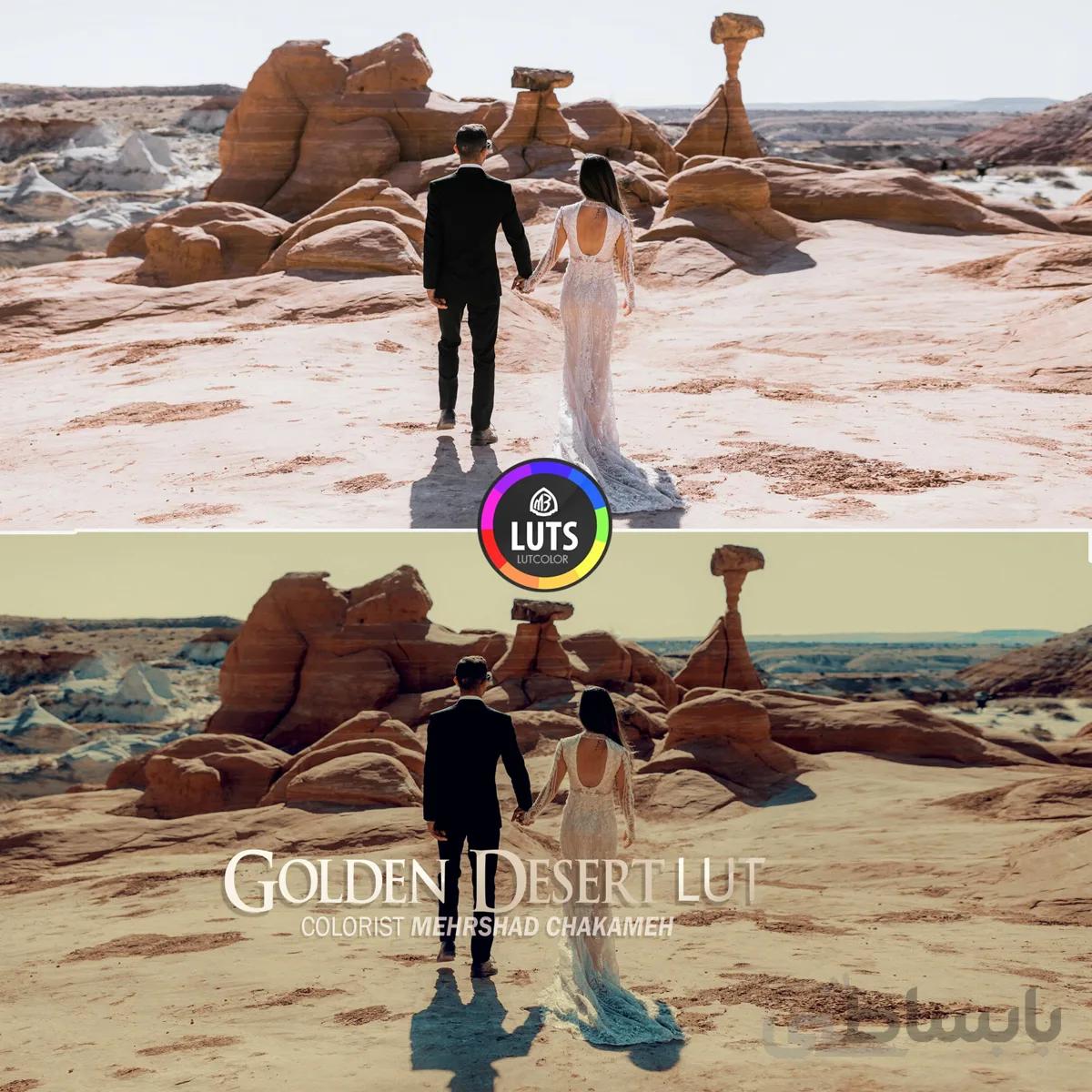 رنگ Golden Desert LUT