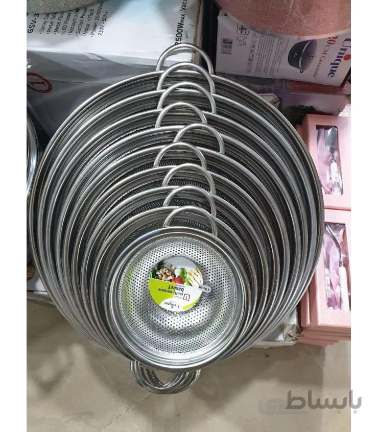 ست ۹تیکه آبکش لبه دار یونیک