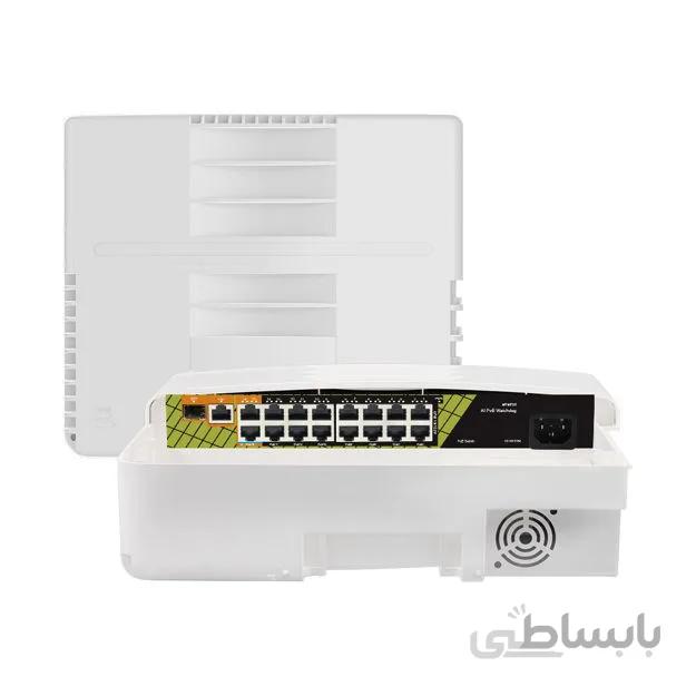 سوئیچ 16 پورت PoE ضد آب GENATA مدل GNT-P4803F6